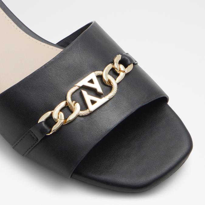 Emina Women's Black Flat Sandals image number 5