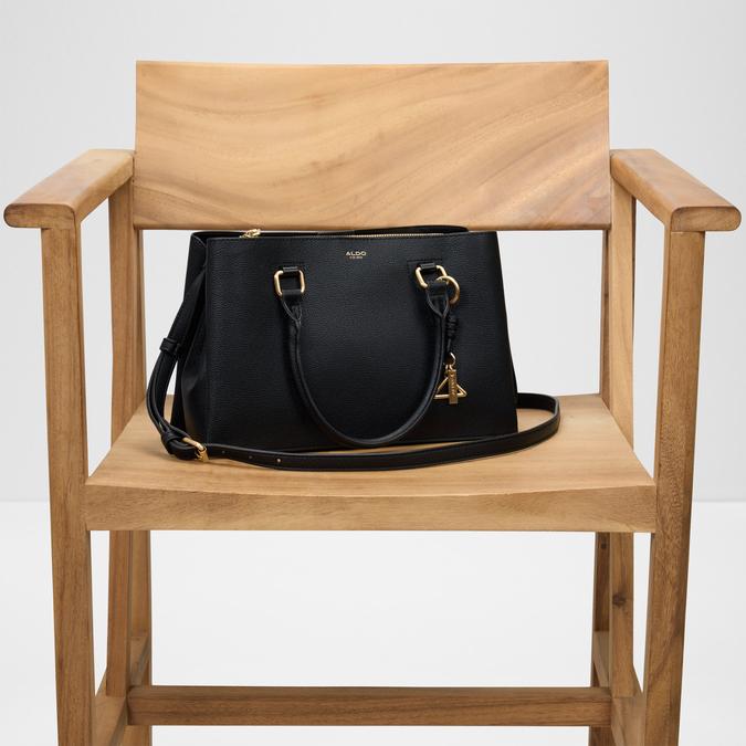 EMMELYNE Black Overflow Women Satchel image number 3