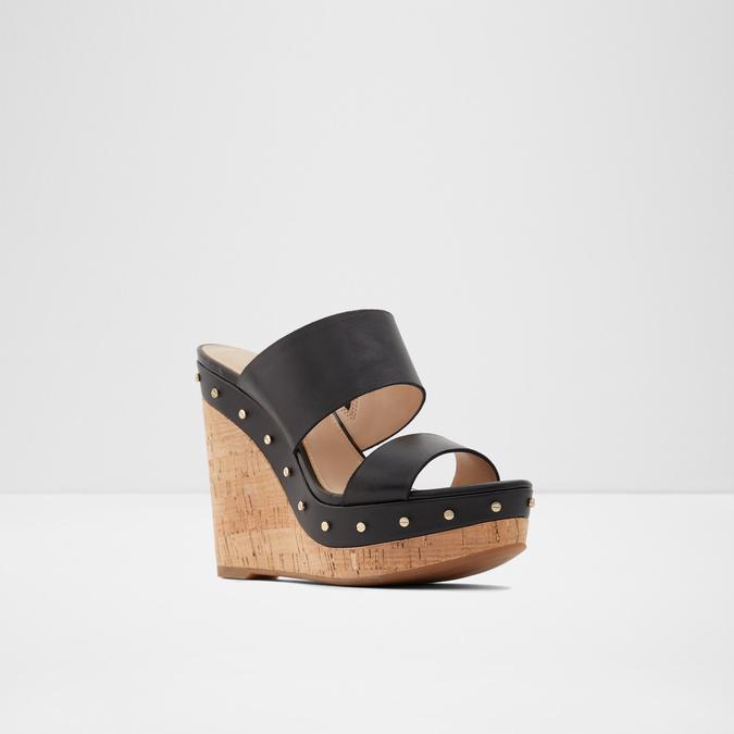 Loviesien Women's Black Wedges image number 3