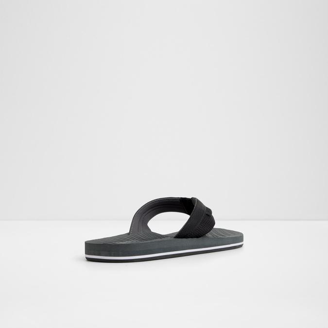Kegana-In Men's Black Thong Sandals image number 2