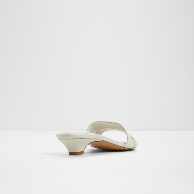 Scarletta-In Women's White Block Heel Sandals image number 2