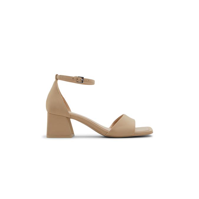 Vickie Women's Beige Block Heel Sandals image number 0