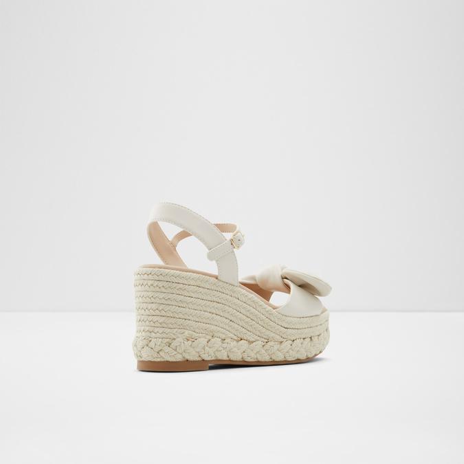 Macrama Women's White Wedges image number 2
