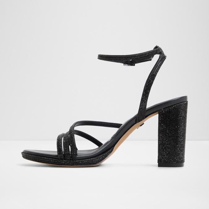 Chicglow-In Women's Black Block Heel Sandals image number 3