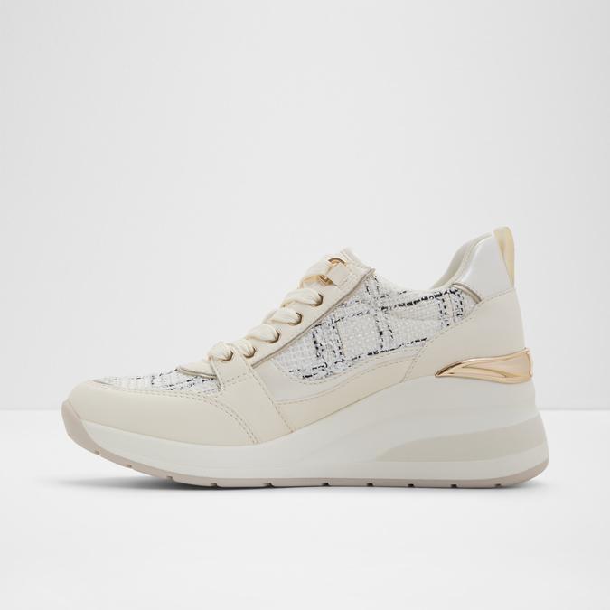 Caroteriel-In Women's White Sneaker Wedges image number 3
