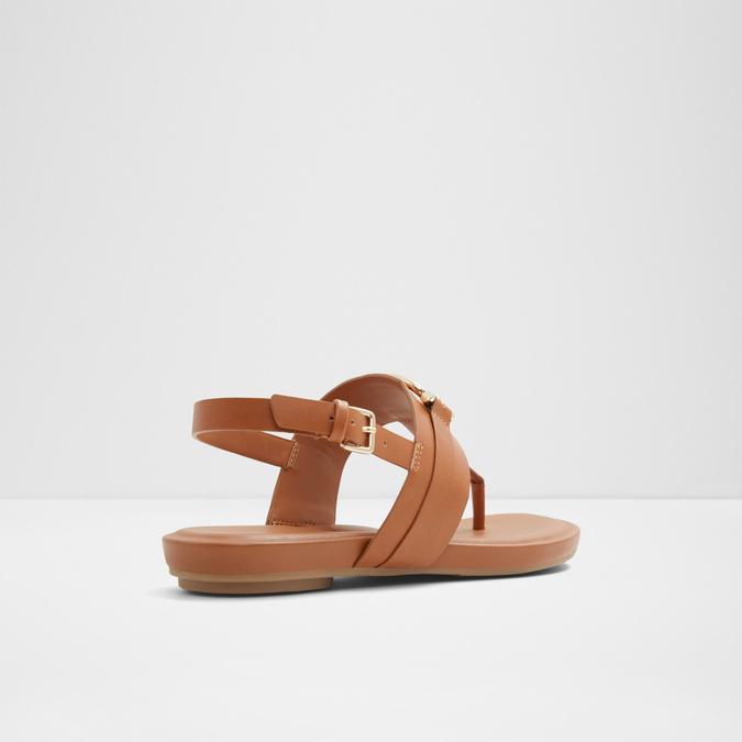 Adraynwan Women's Brown Flat Sandals image number 2