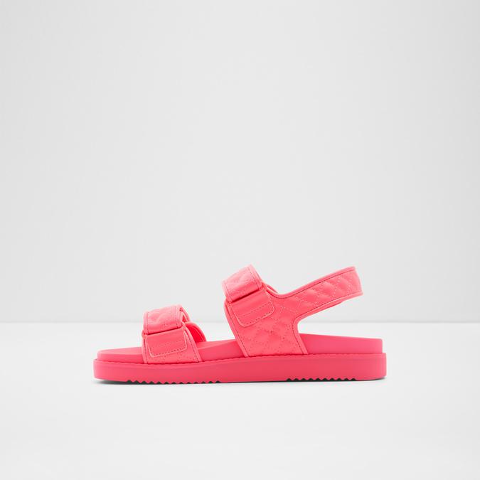 Eowiliwia Women's Bright Pink Flat Sandals image number 3