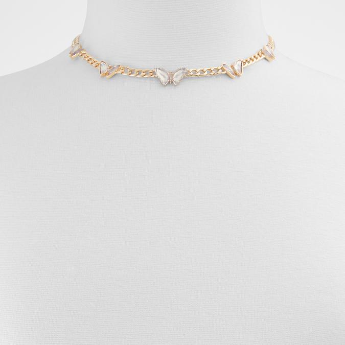 Etireri Women's Clear On Gold Necklace image number 1