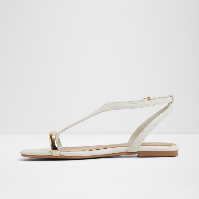 Catlyn-In Women's White Flat Sandals image number 3