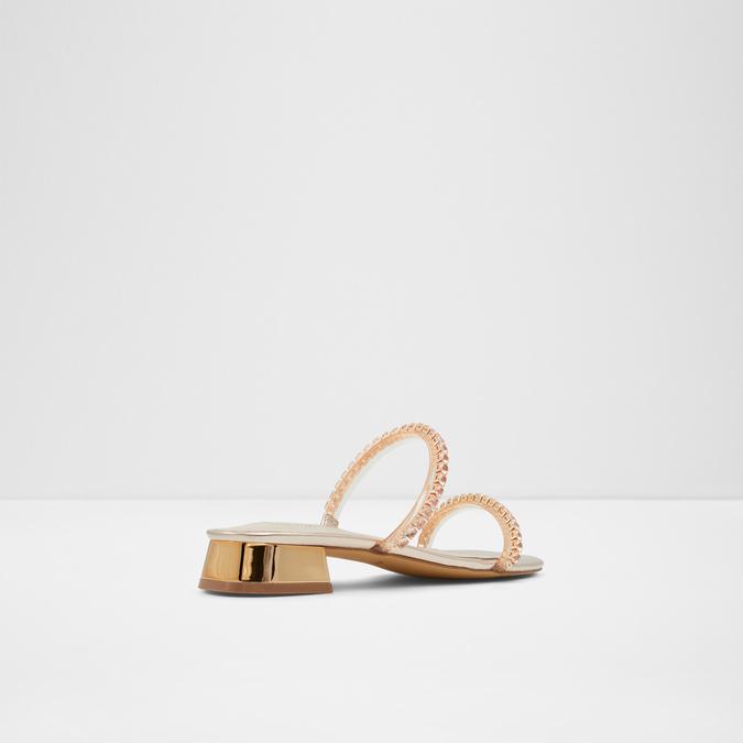 Illana Women's Rose Gold Block Heel Sandal image number 2