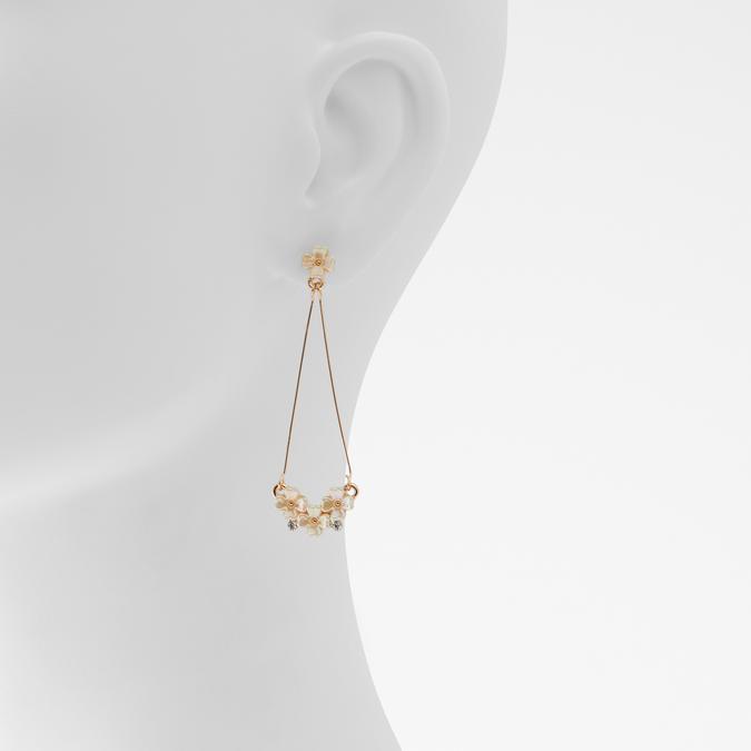 Papillion Women's Clear On Gold Earrings image number 1