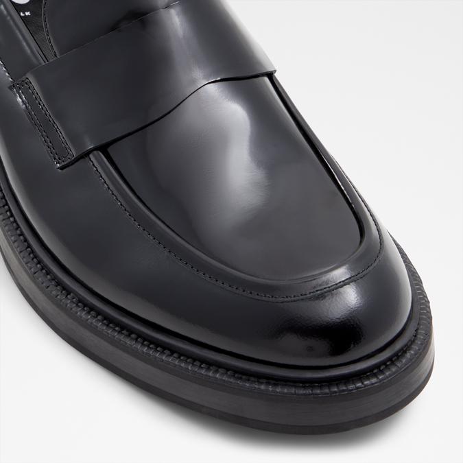 Niko Men's Black Loafers image number 5
