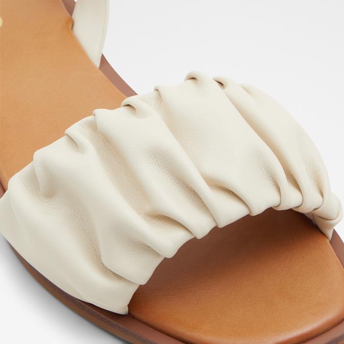 Brelden Women's White Flat Sandals image number 5