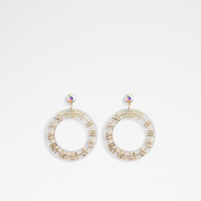 Magical Women's Clear On Gold Earrings