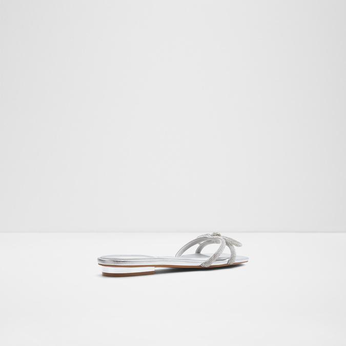 Glimmera Women's Silver Flat Sandals image number 2