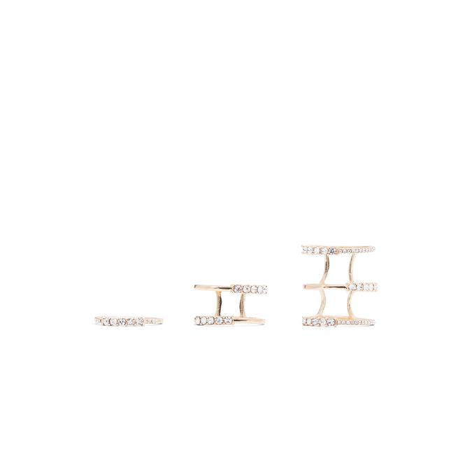 Fleischma Women's Clear On Gold Ring image number 0