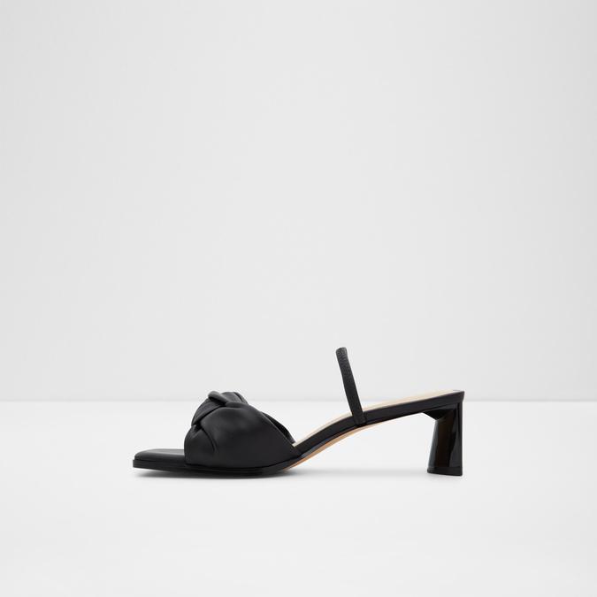 Wigoveth Women's Black Block Heel Sandals image number 3