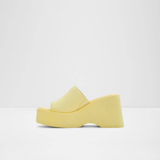 Betta Women's Light Yellow Flatform Sandals image number 2