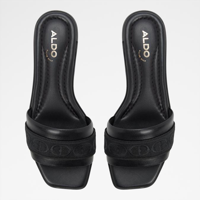 Tendre-In Women's Black Flat Sandals