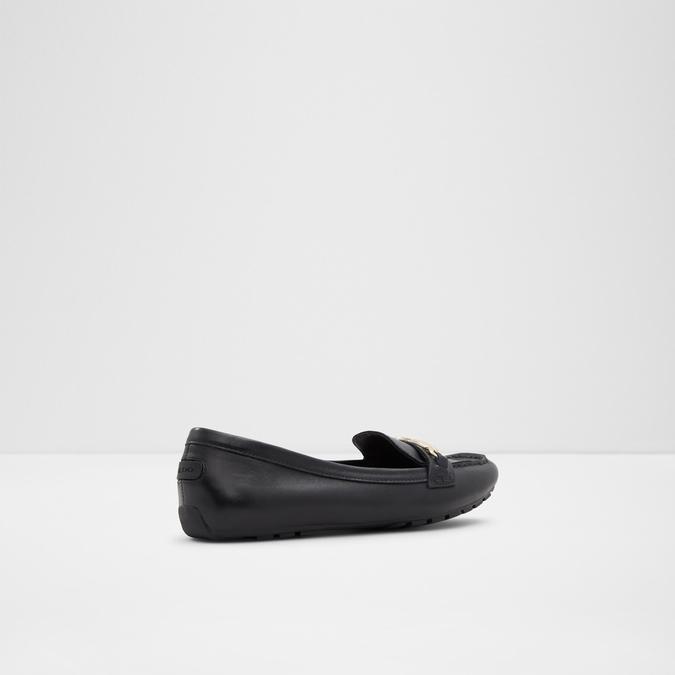 Bagdish Women's Black Loafers image number 2