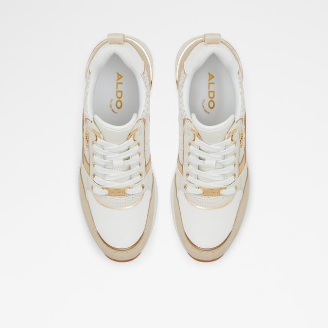 ALDO Sneakers with cream gum & gold accent. Great... - Depop