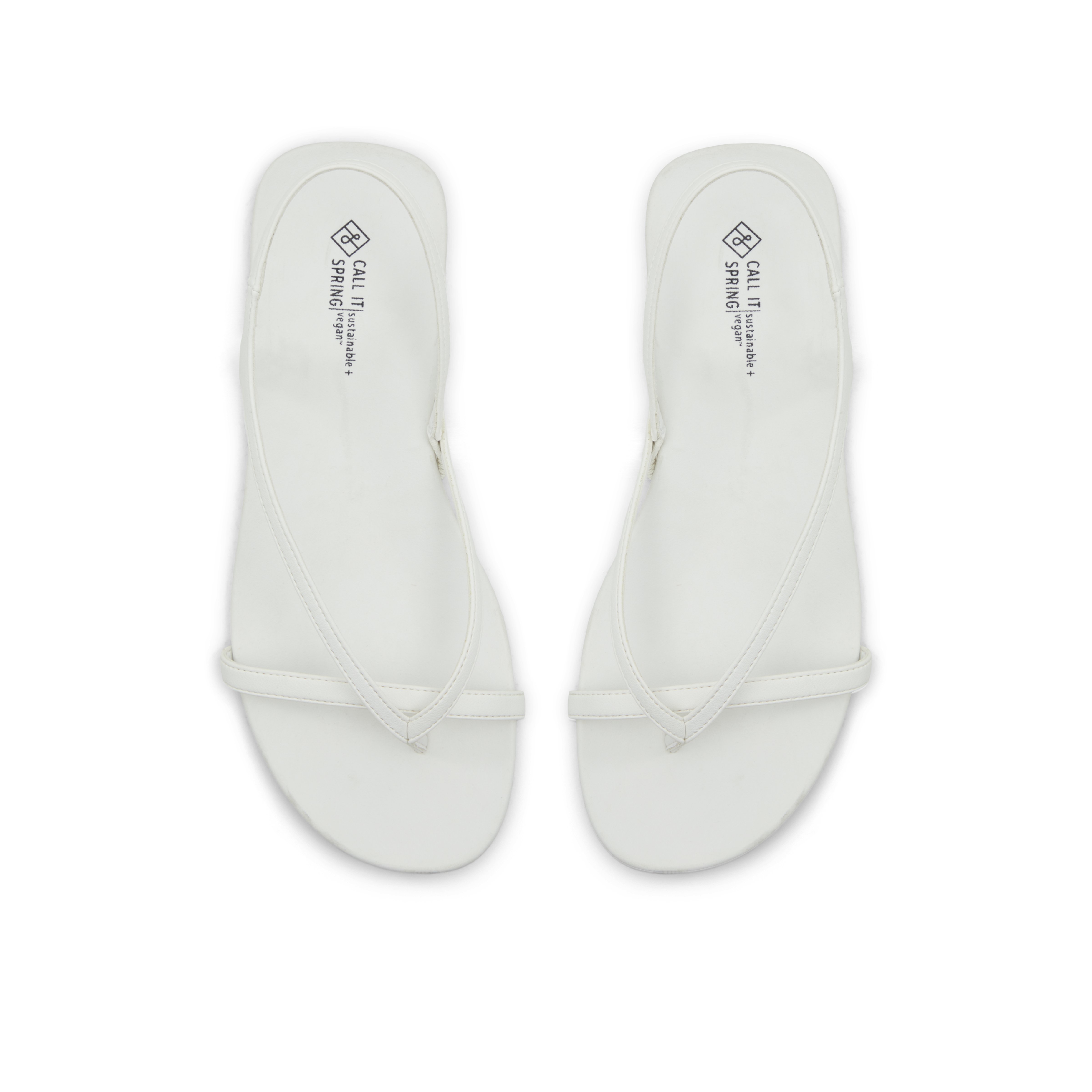 Montebello Women's White Flat Sandals
