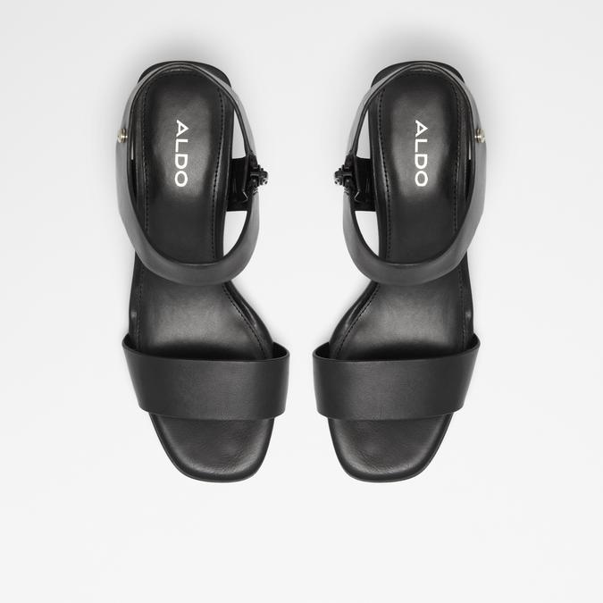 Umemma Women's Black Block Heel Sandal image number 1