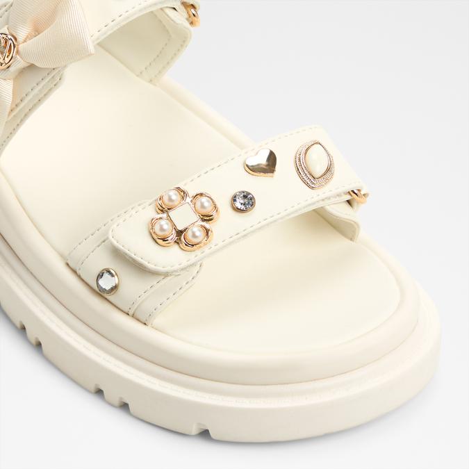 GEMIMAA White Women Sandals image number 4
