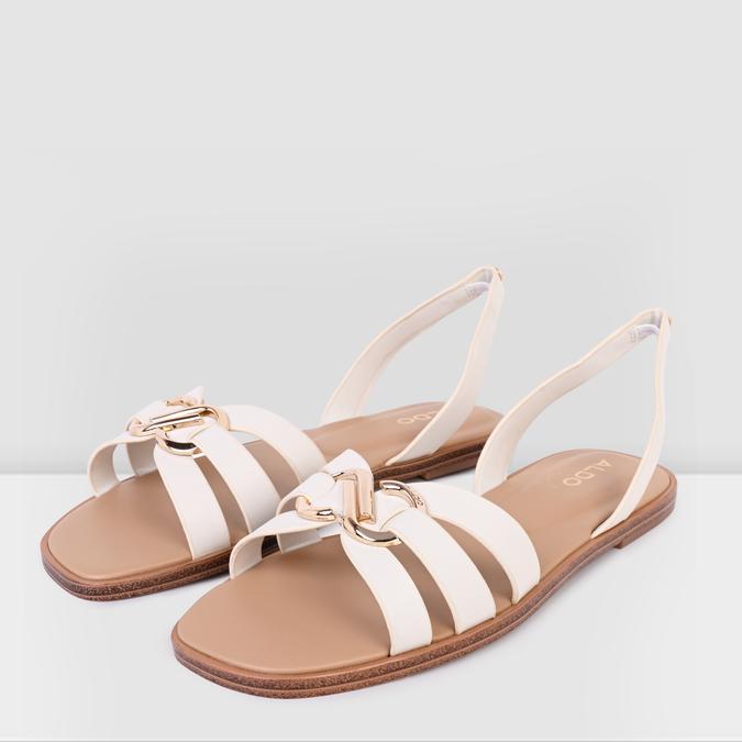 NYDIRARINA-IN White Women Flat Sandals image number 2