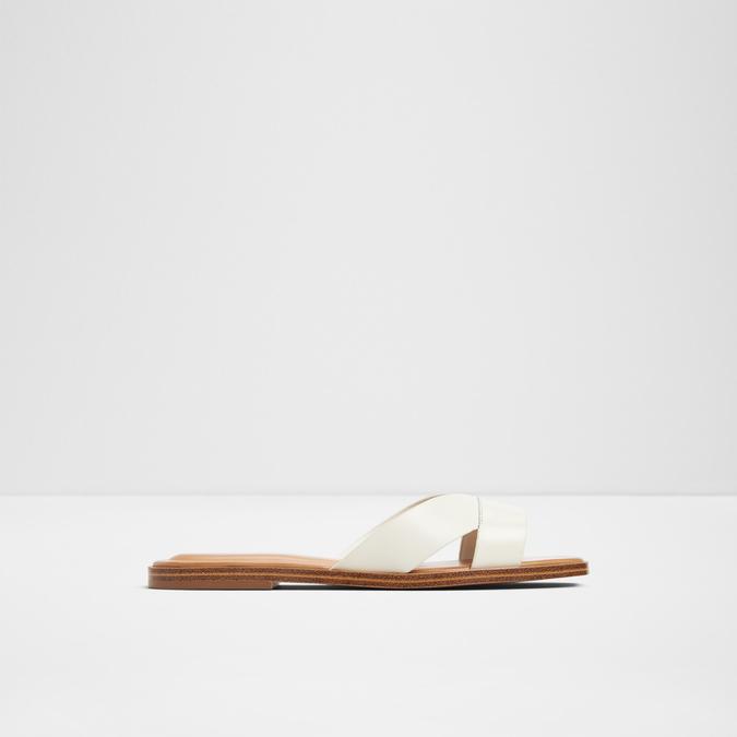 Caria Women's White Flat Sandals