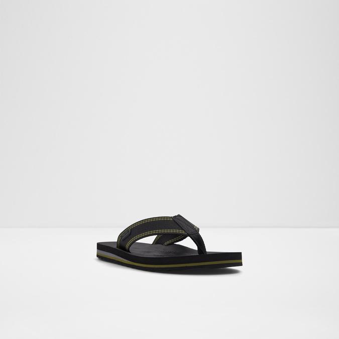 Burges Men's Black Thong Sandals image number 4