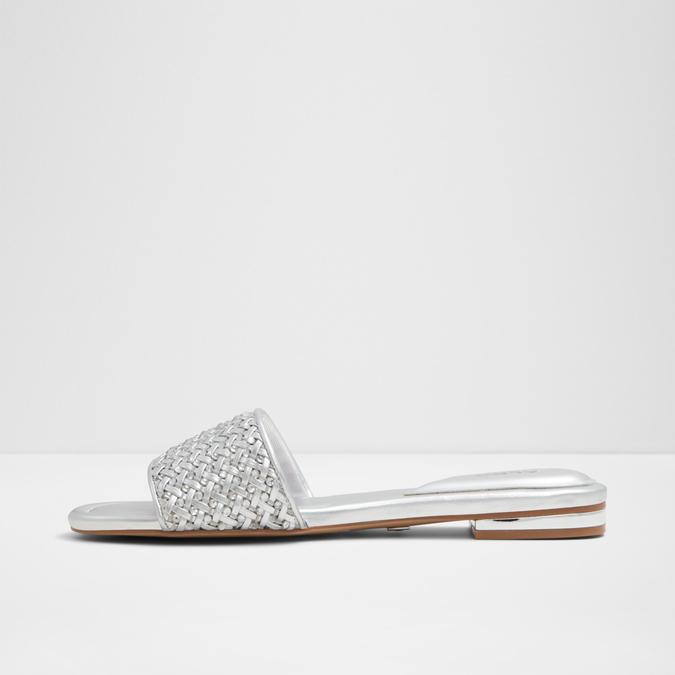 Eleonoreflat Women's Silver Flat Sandals image number 3