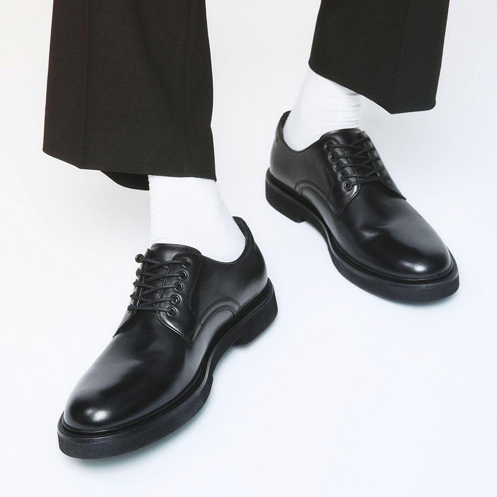 Geoffa-In Men's Black Lace Up image number 1