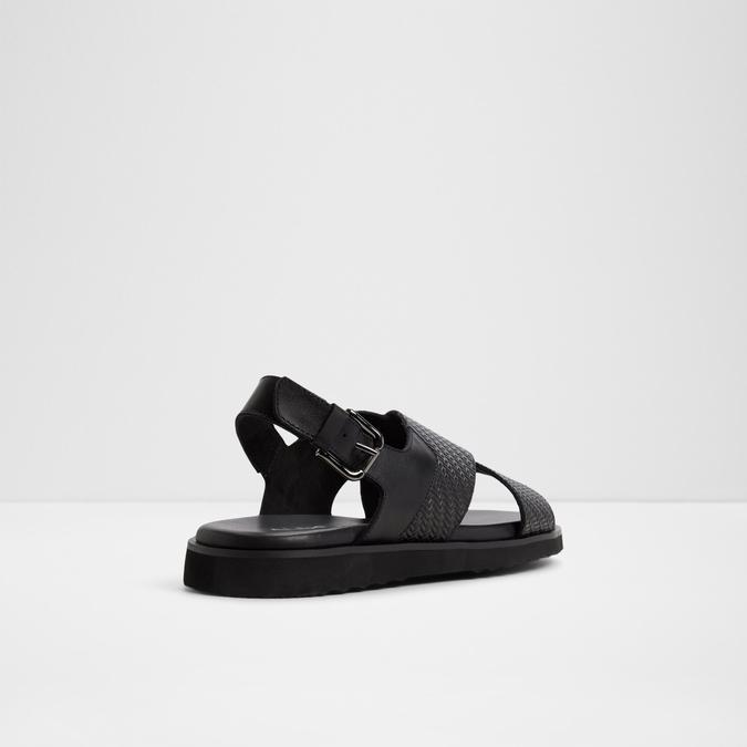 Silvoa-In Men's Black Back Strap Sandals image number 2