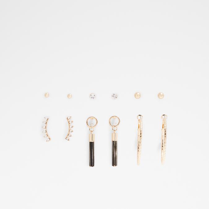 Benthe Women's Clear On Gold Earrings image number 0