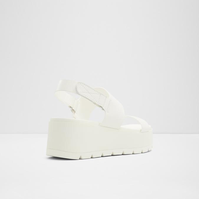 Thila-In Women's White Wedges image number 2