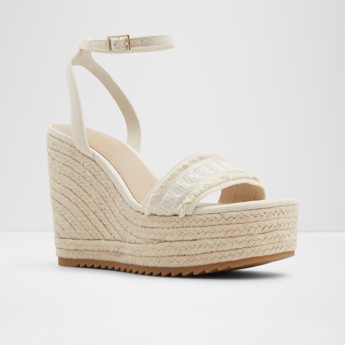Aberitram Women's White Wedges image number 5