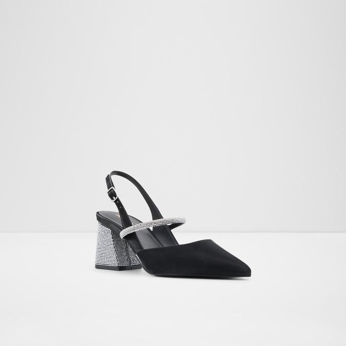 Valabenna Women's Black Block Heel image number 4