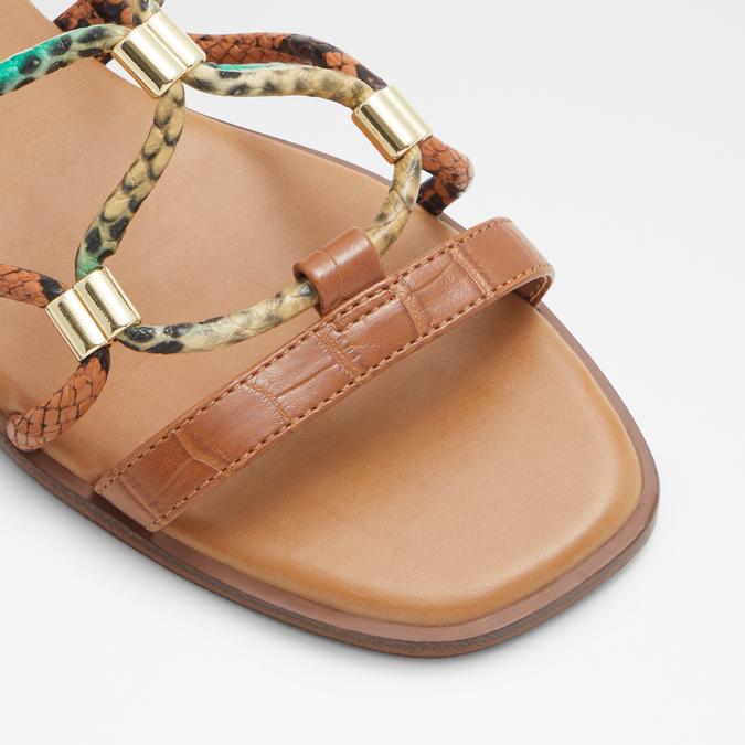 Occerana-In Women's Brown Flat Sandals image number 5