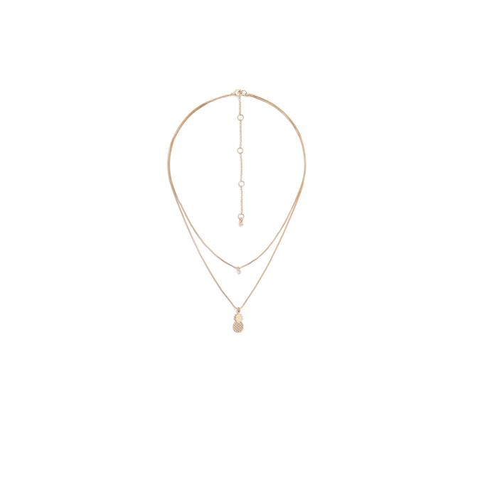 Kilnatoora Women's Clear On Gold Necklace