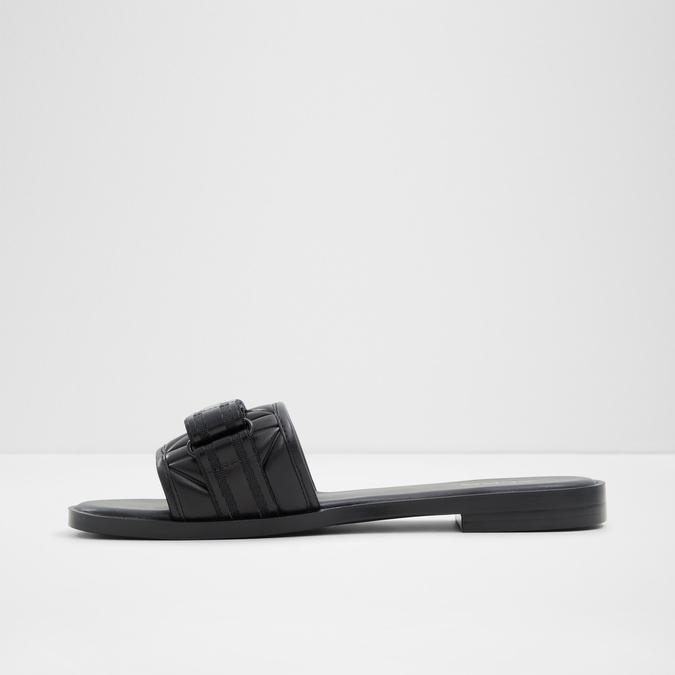 Mana Women's Black Flat Sandals image number 3