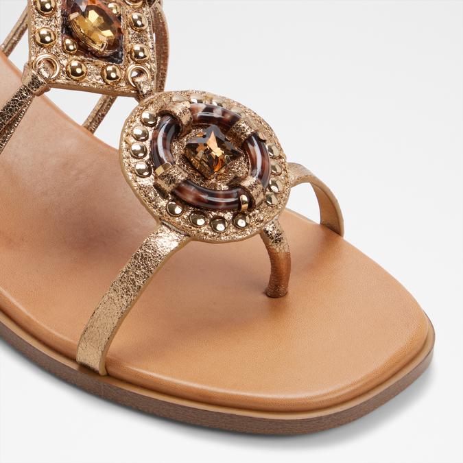 SANDJEWEL-B GOLD Women Flat Sandals image number 4