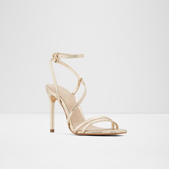 Frelian Women's Gold Dress Sandals image number 3