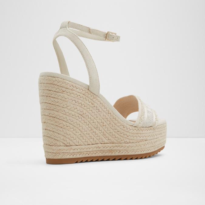 Aberitram Women's White Wedges image number 3