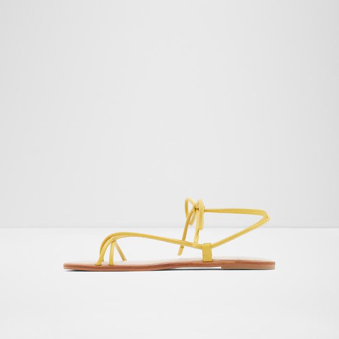 Oita Women's Yellow Flat Sandals image number 2