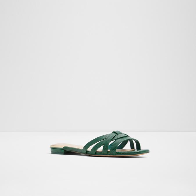 Dark green flat on sale sandals