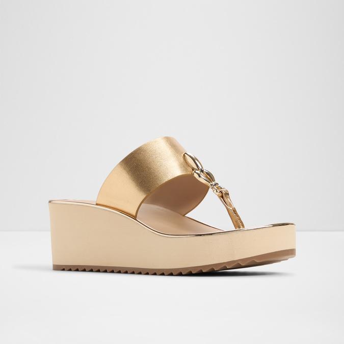 PENELOPY Gold Women Sandals image number 3