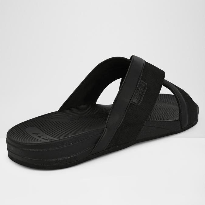 PIETTEA-IN Black Men Cross Strap Sandals image number 2