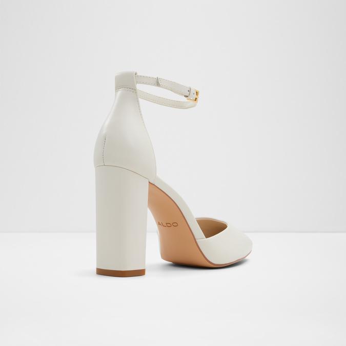 FAITH WHITE/BONE Women Block Heel Shoes