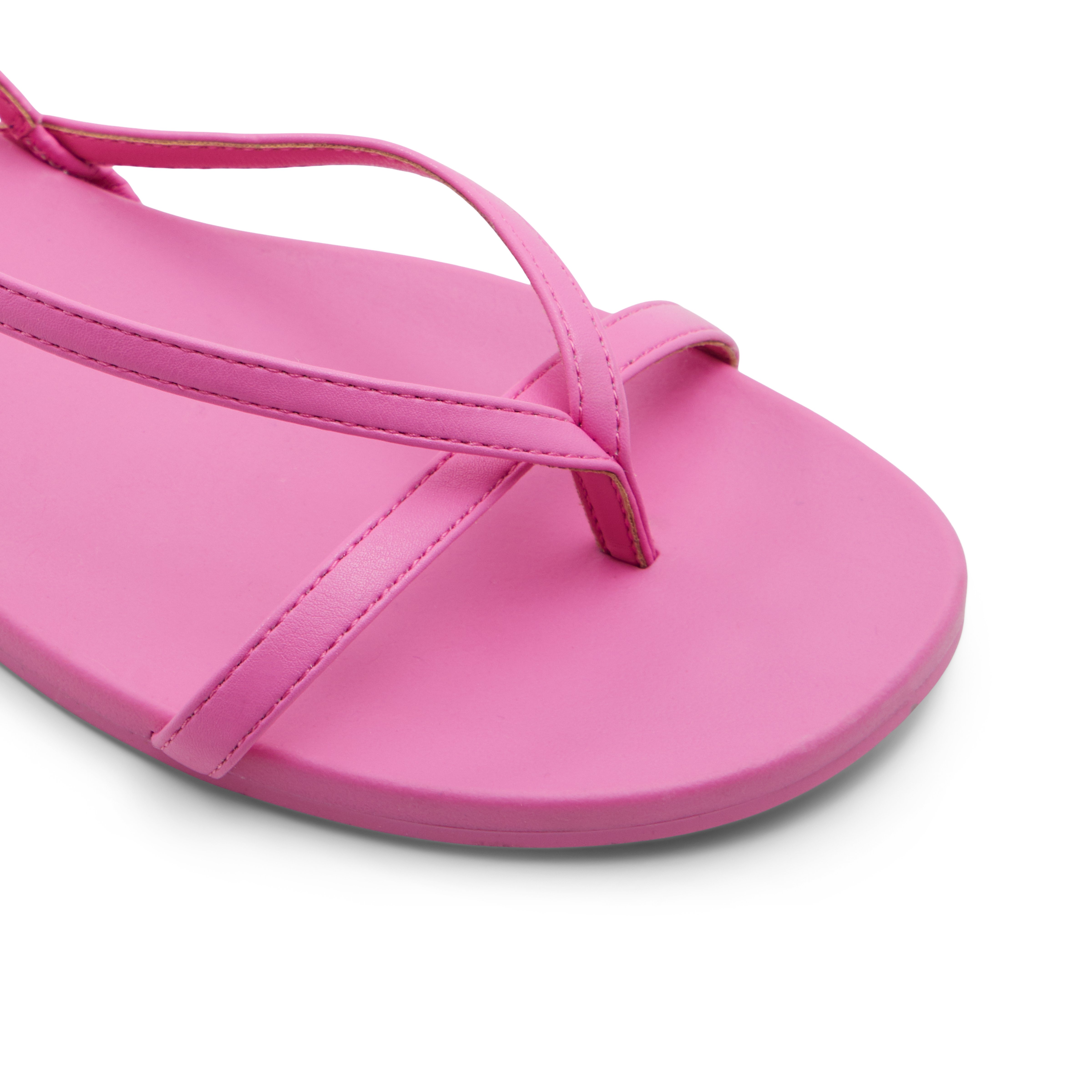 Montebello Women's Pink Flat Sandals image number 5